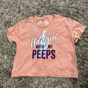New womens bo peep crop shirt size medium